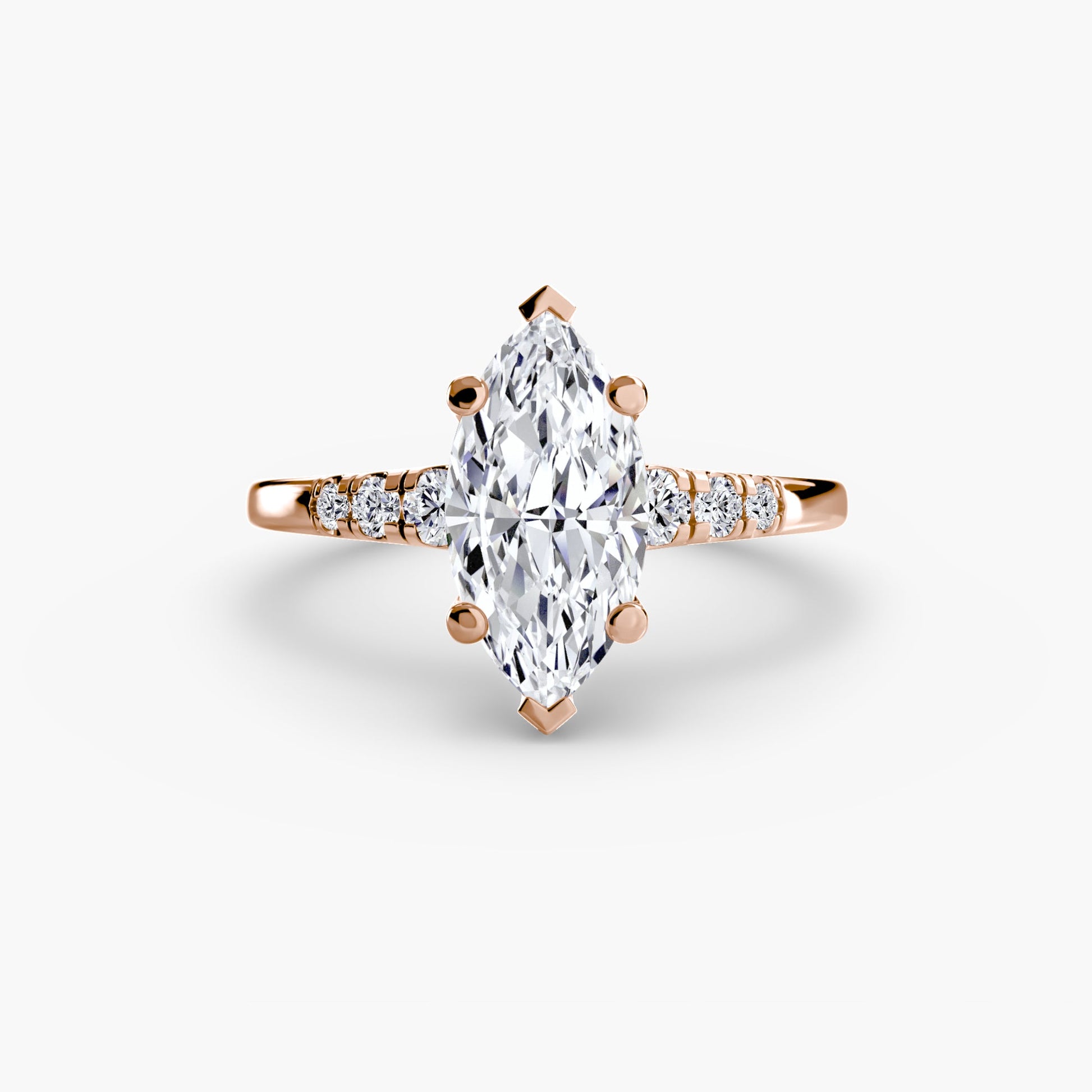 Solitaire with Shoulder Accents AG & CO Jewellery