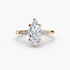 9K Rose Gold / Marquise