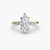 9K Yellow Gold / Marquise