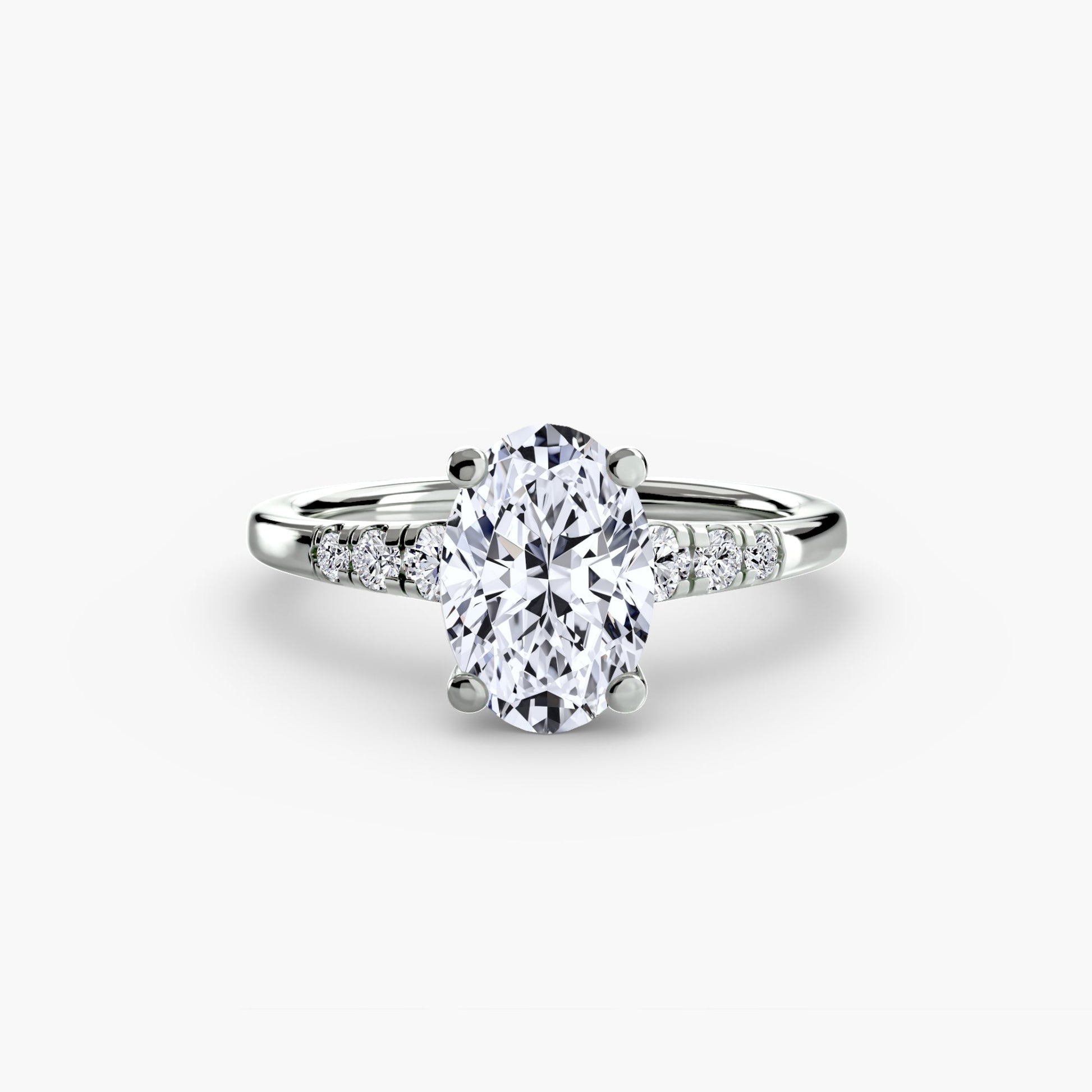 Solitaire with Shoulder Accents AG & CO Jewellery