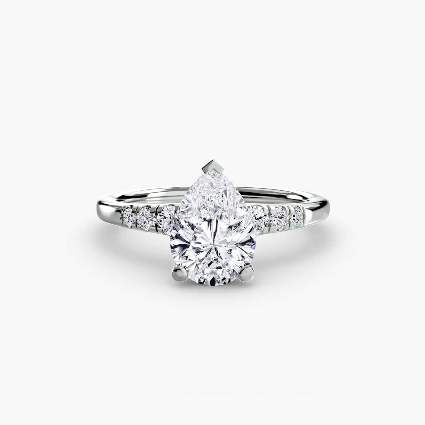 solitaire with shoulder accents ag & co jewellery