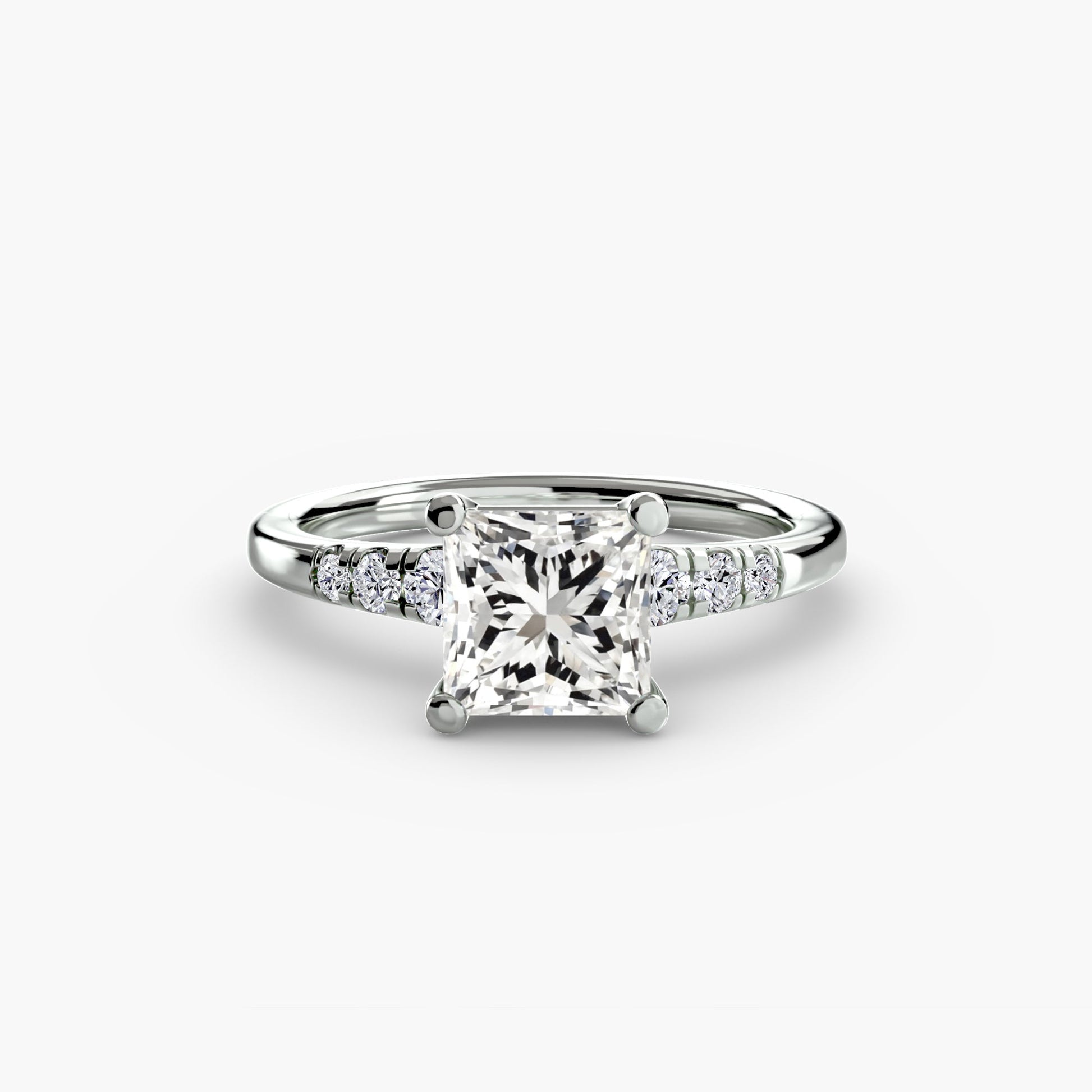 Solitaire with Shoulder Accents AG & CO Jewellery