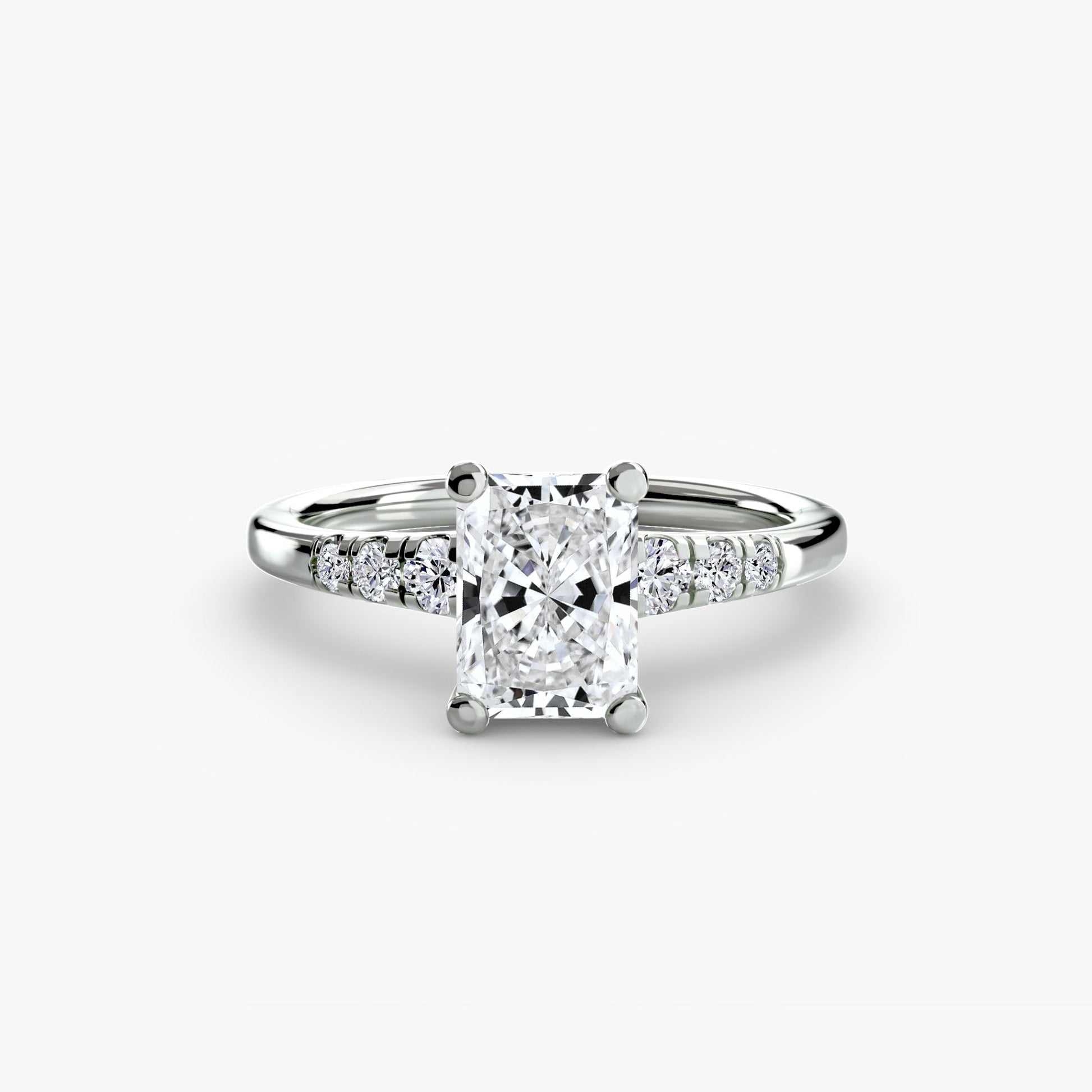 Solitaire with Shoulder Accents AG & CO Jewellery