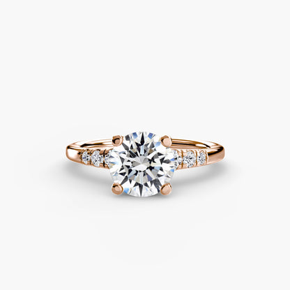 Solitaire with Shoulder Accents AG & CO Jewellery