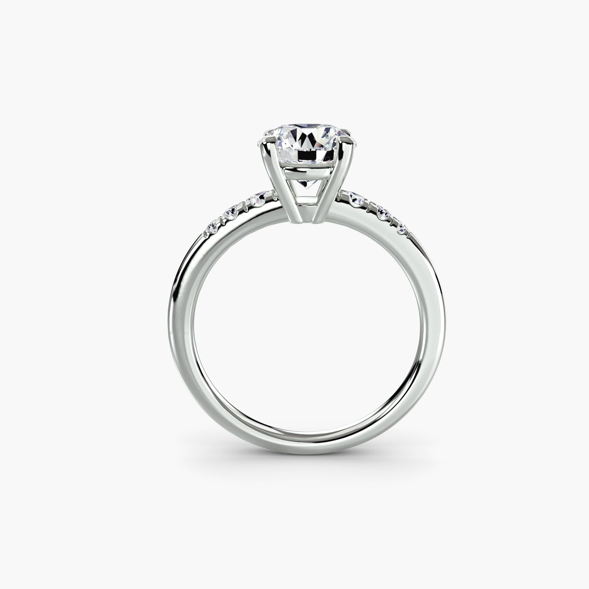 Solitaire with Shoulder Accents AG & CO Jewellery