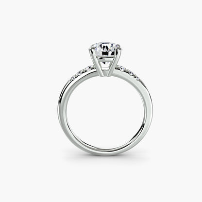 Solitaire with Shoulder Accents AG & CO Jewellery