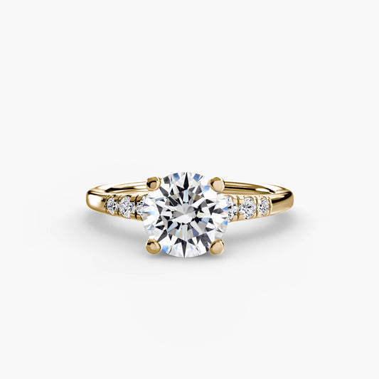 Solitaire with Shoulder Accents AG & CO Jewellery