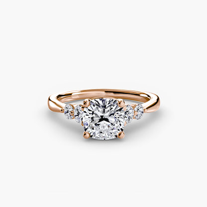 Solitaire with Shoulder Accents 2 AG & CO Jewellery