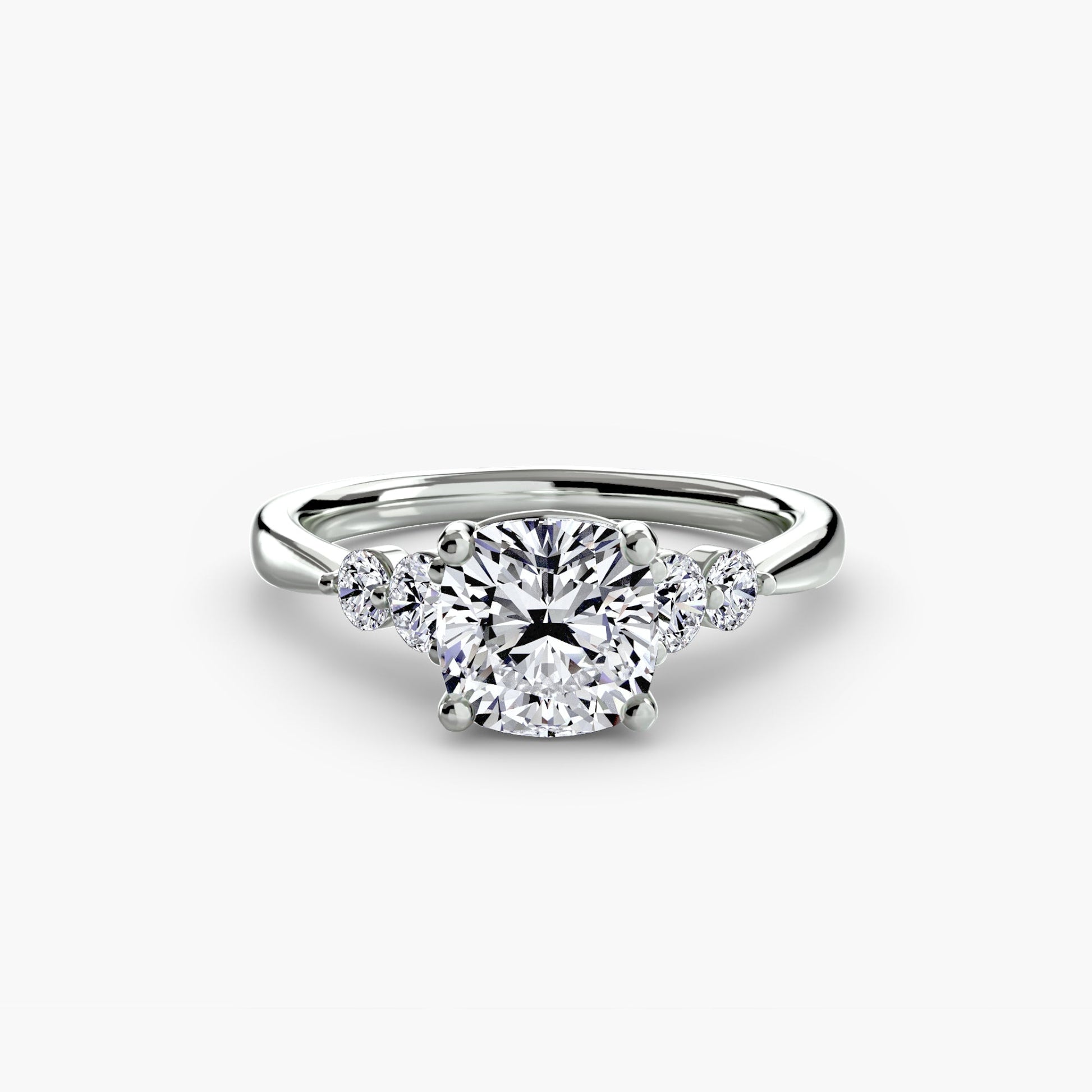 Solitaire with Shoulder Accents 2 AG & CO Jewellery