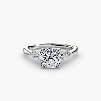 Solitaire with Shoulder Accents 2 AG & CO Jewellery