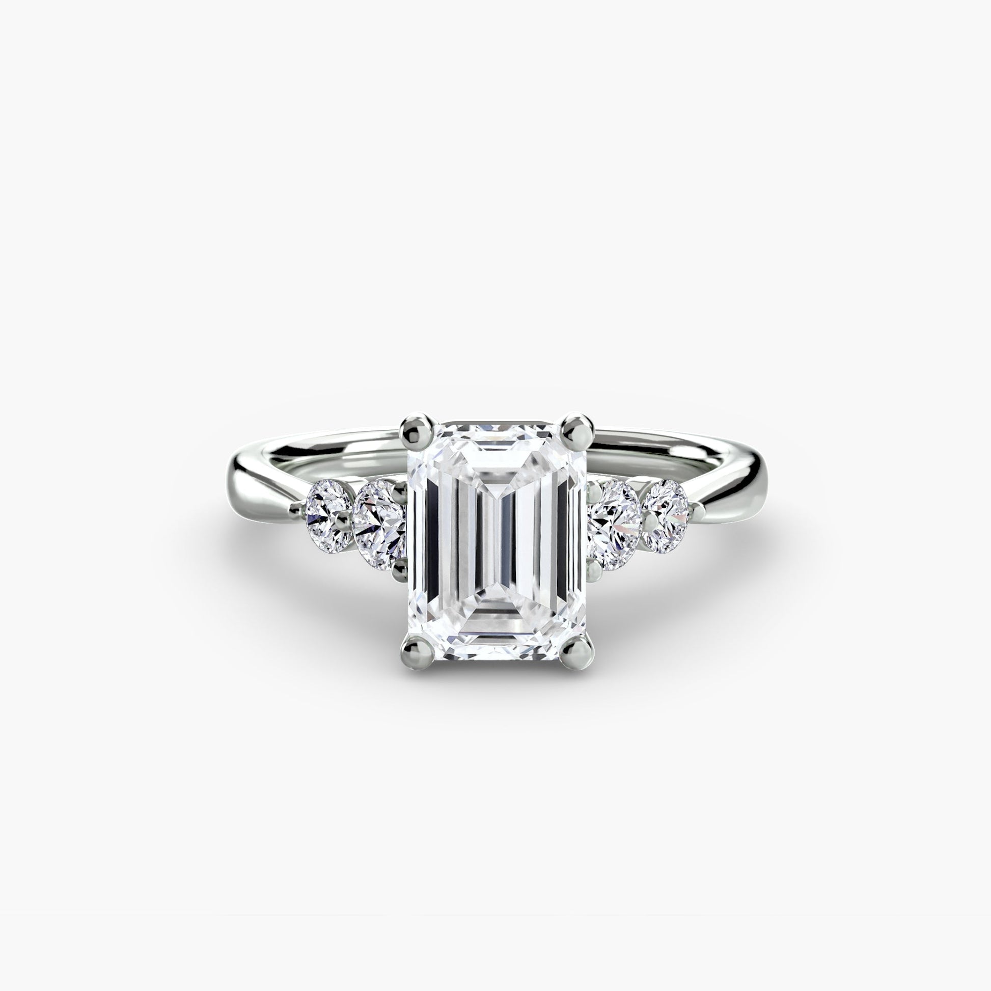 Solitaire with Shoulder Accents 2 AG & CO Jewellery