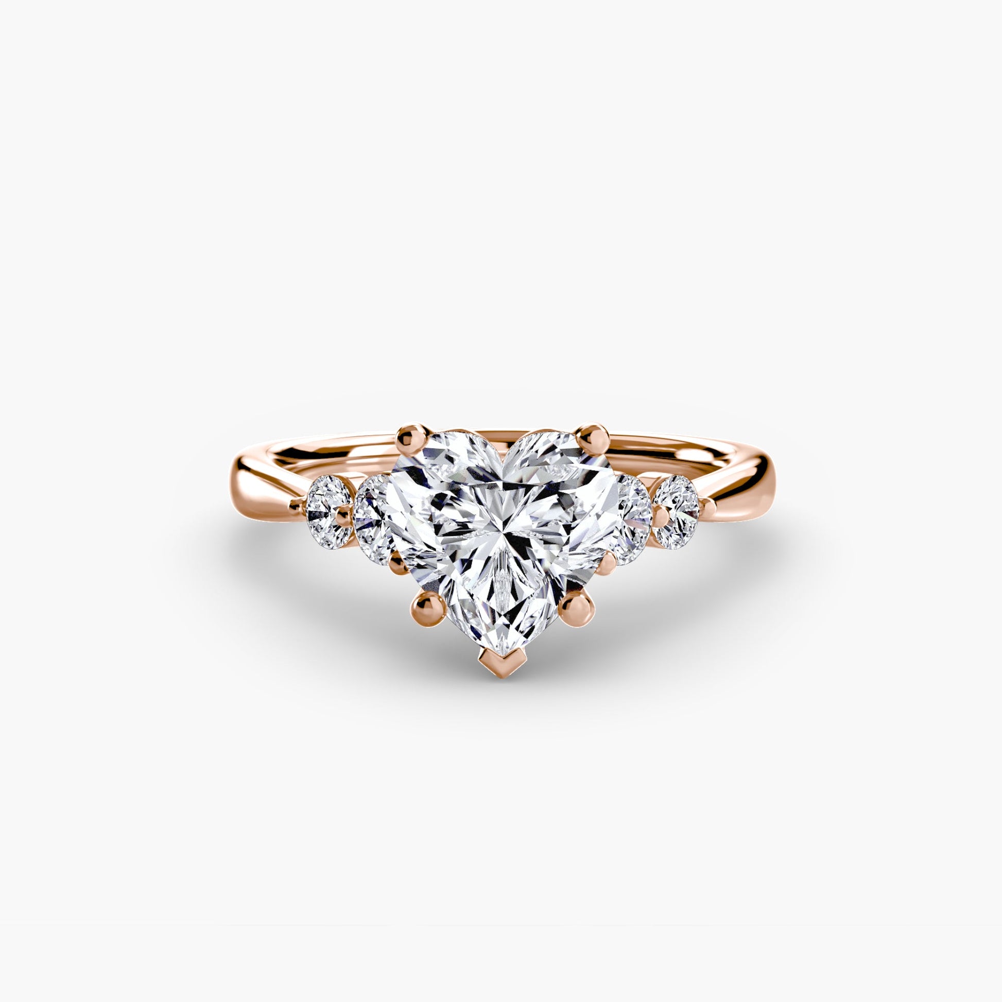 Solitaire with Shoulder Accents 2 AG & CO Jewellery