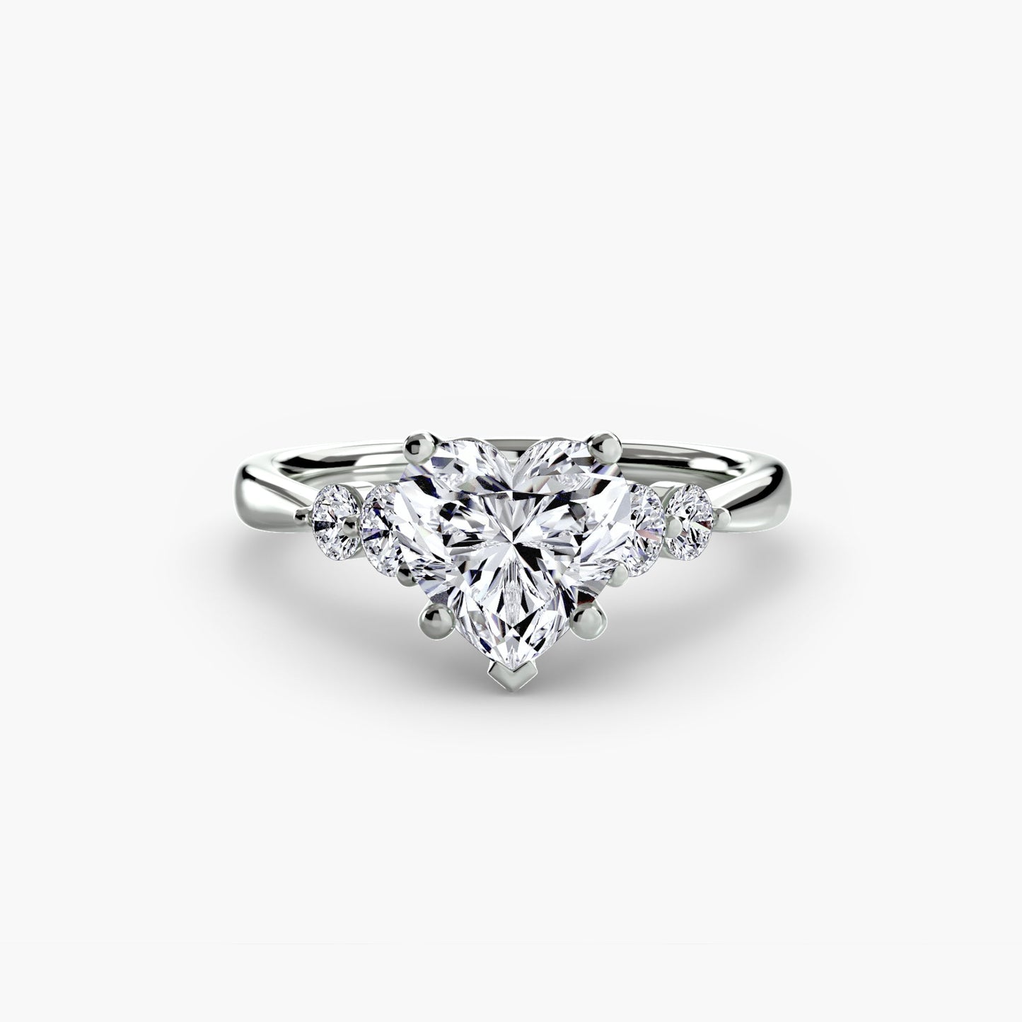 solitaire with shoulder accents 2 ag & co jewellery