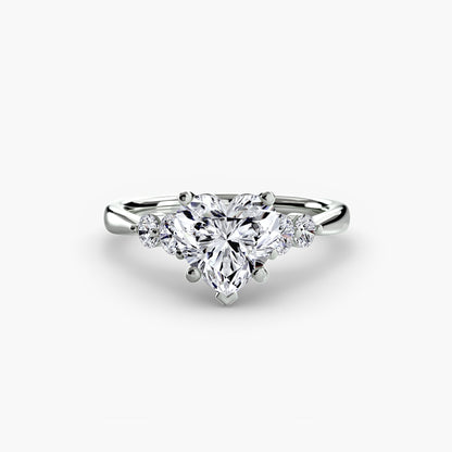 Solitaire with Shoulder Accents 2 AG & CO Jewellery