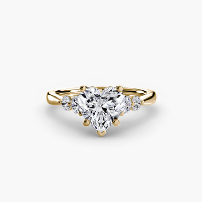 Solitaire with Shoulder Accents 2 AG & CO Jewellery