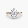 9K Rose Gold / Marquise