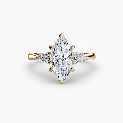Solitaire with Shoulder Accents 2 AG & CO Jewellery
