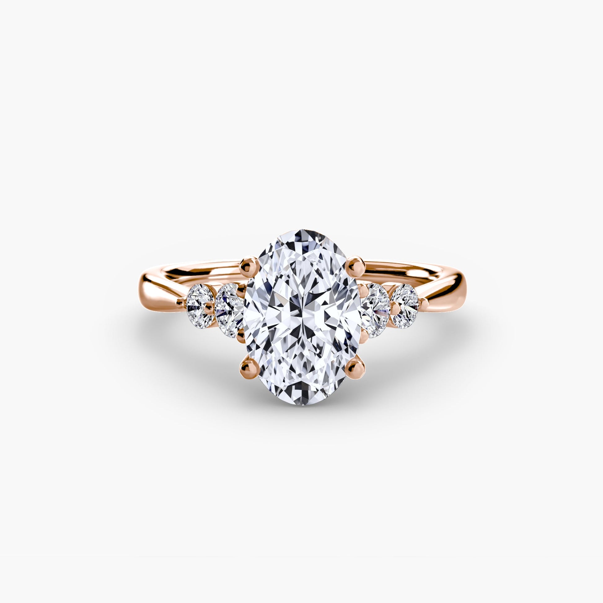 Solitaire with Shoulder Accents 2 AG & CO Jewellery