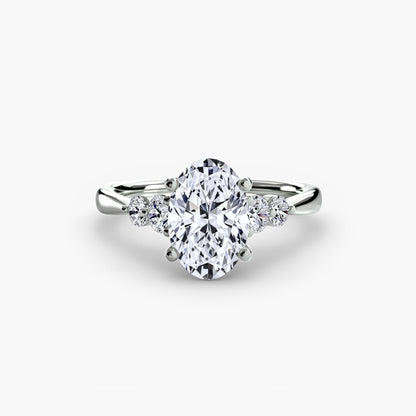 Solitaire with Shoulder Accents 2 AG & CO Jewellery