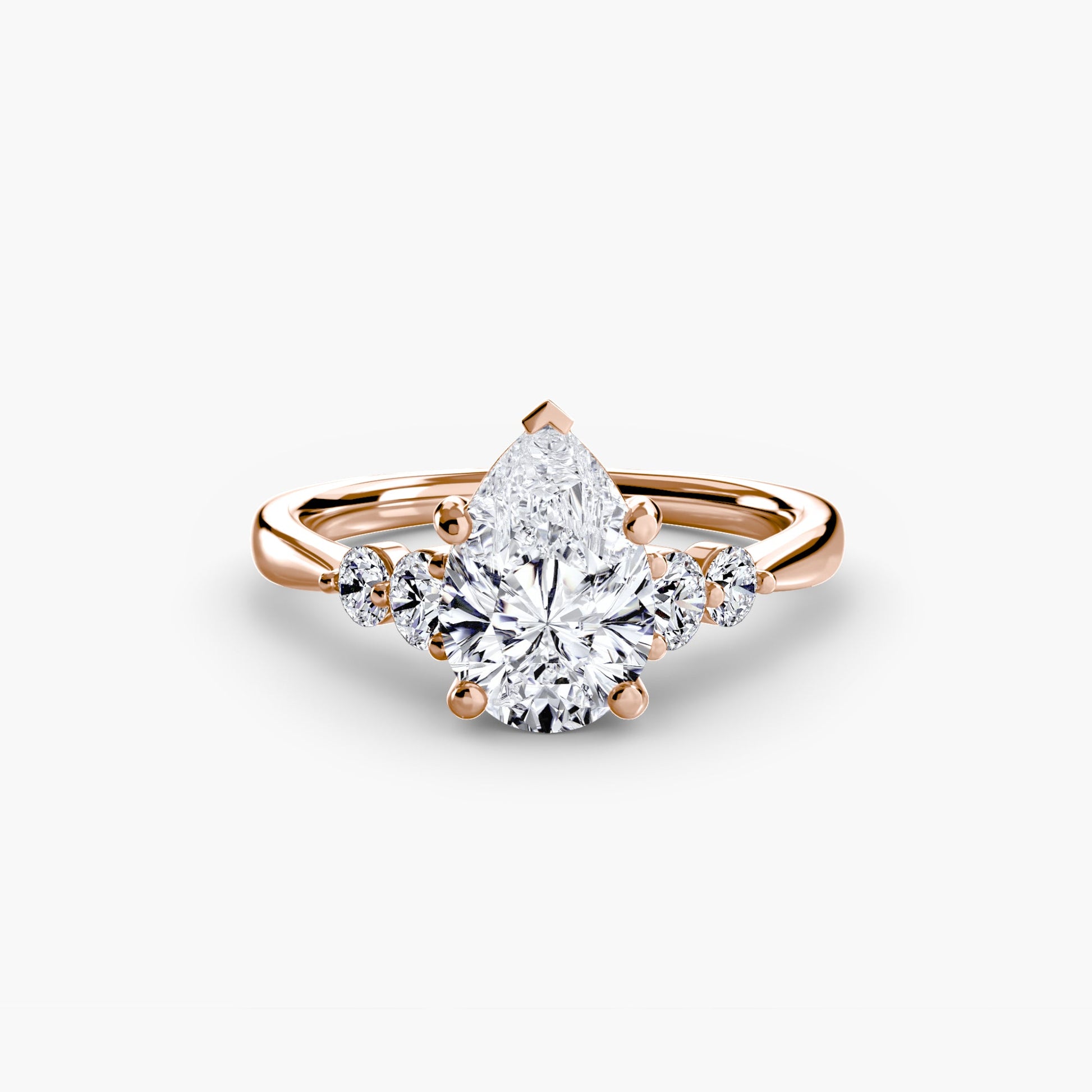 Solitaire with Shoulder Accents 2 AG & CO Jewellery
