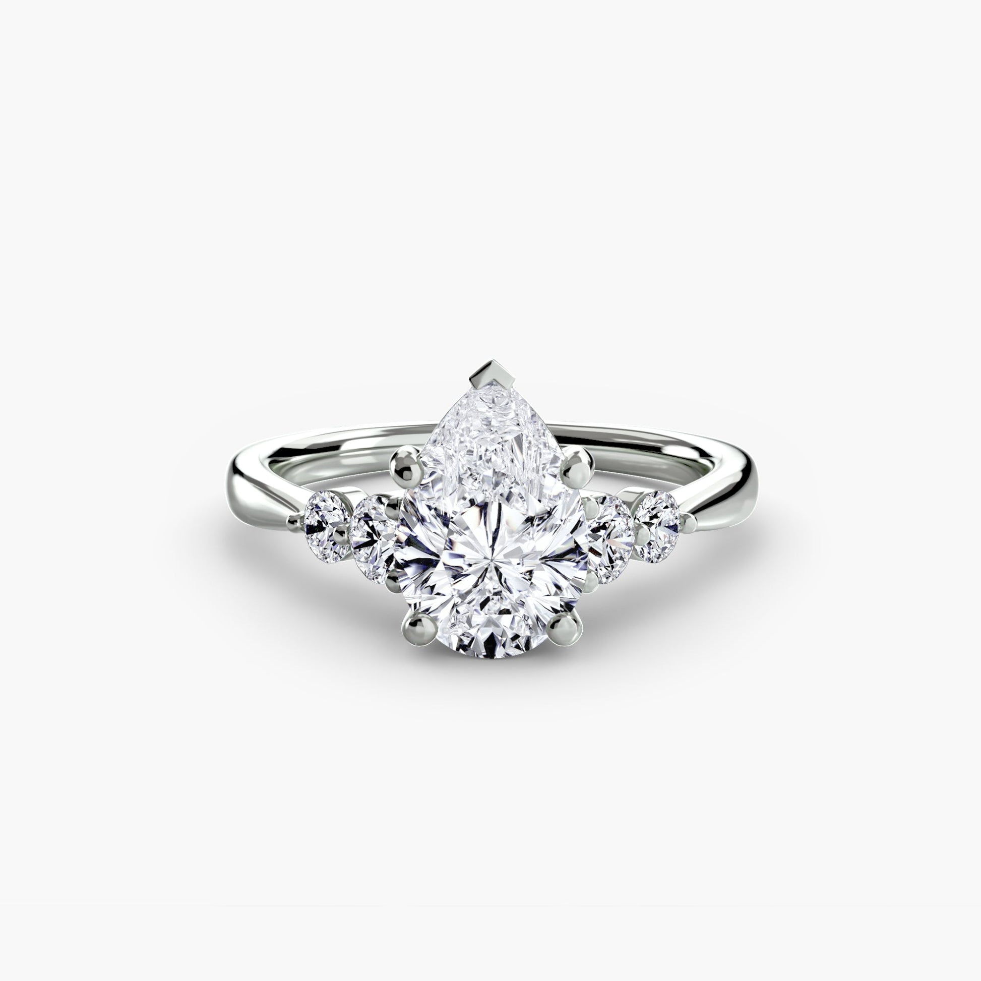 Solitaire with Shoulder Accents 2 AG & CO Jewellery