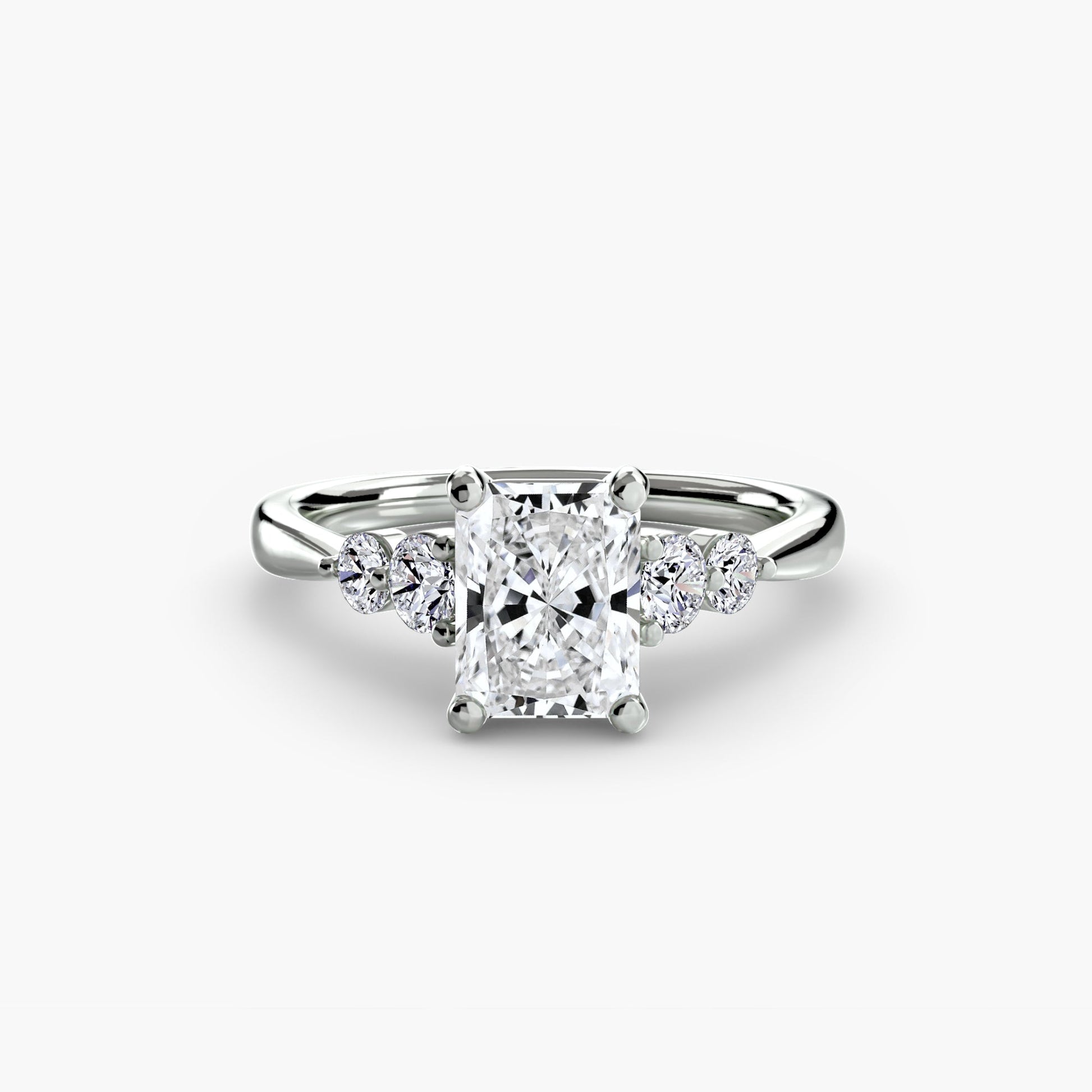 Solitaire with Shoulder Accents 2 AG & CO Jewellery