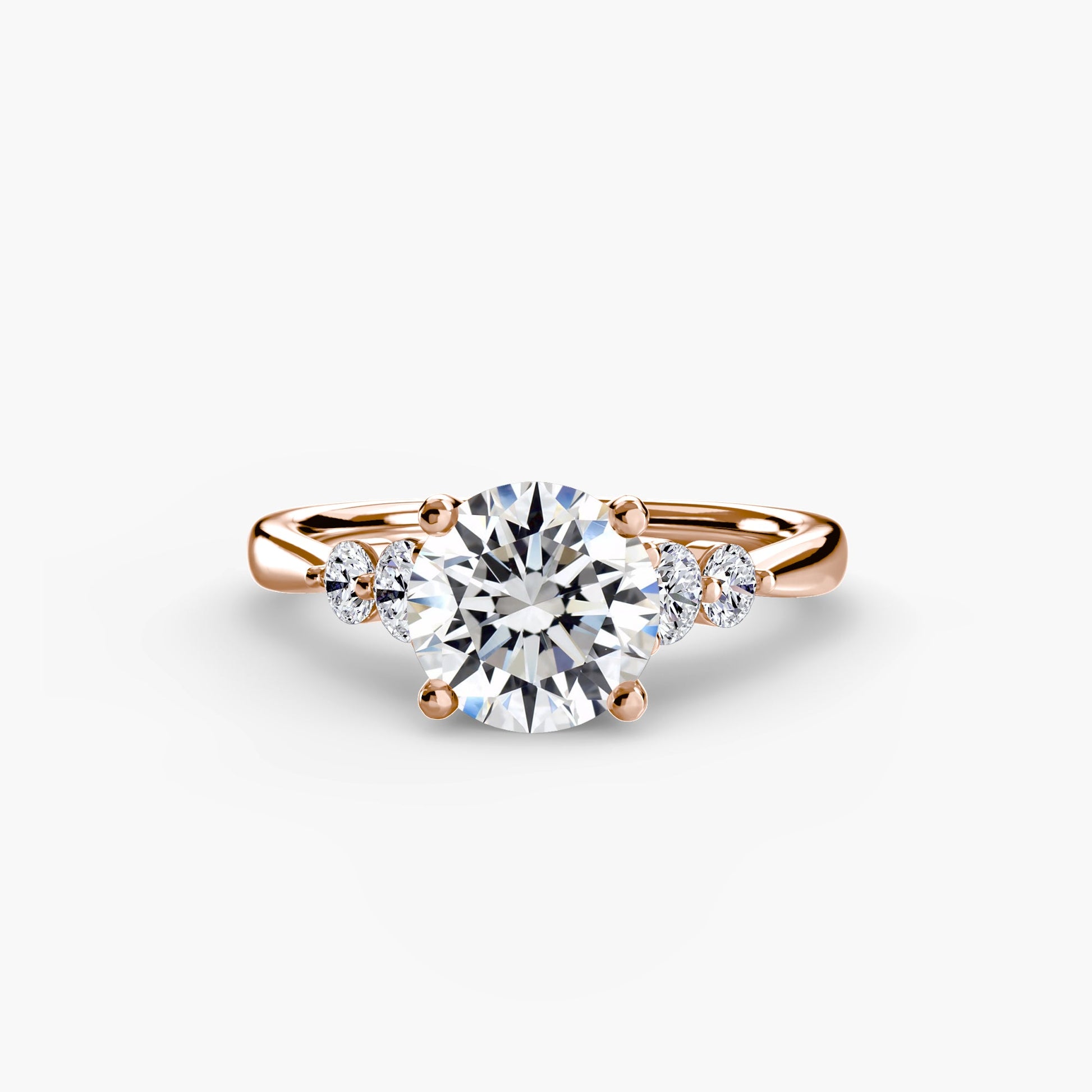 Solitaire with Shoulder Accents 2 AG & CO Jewellery