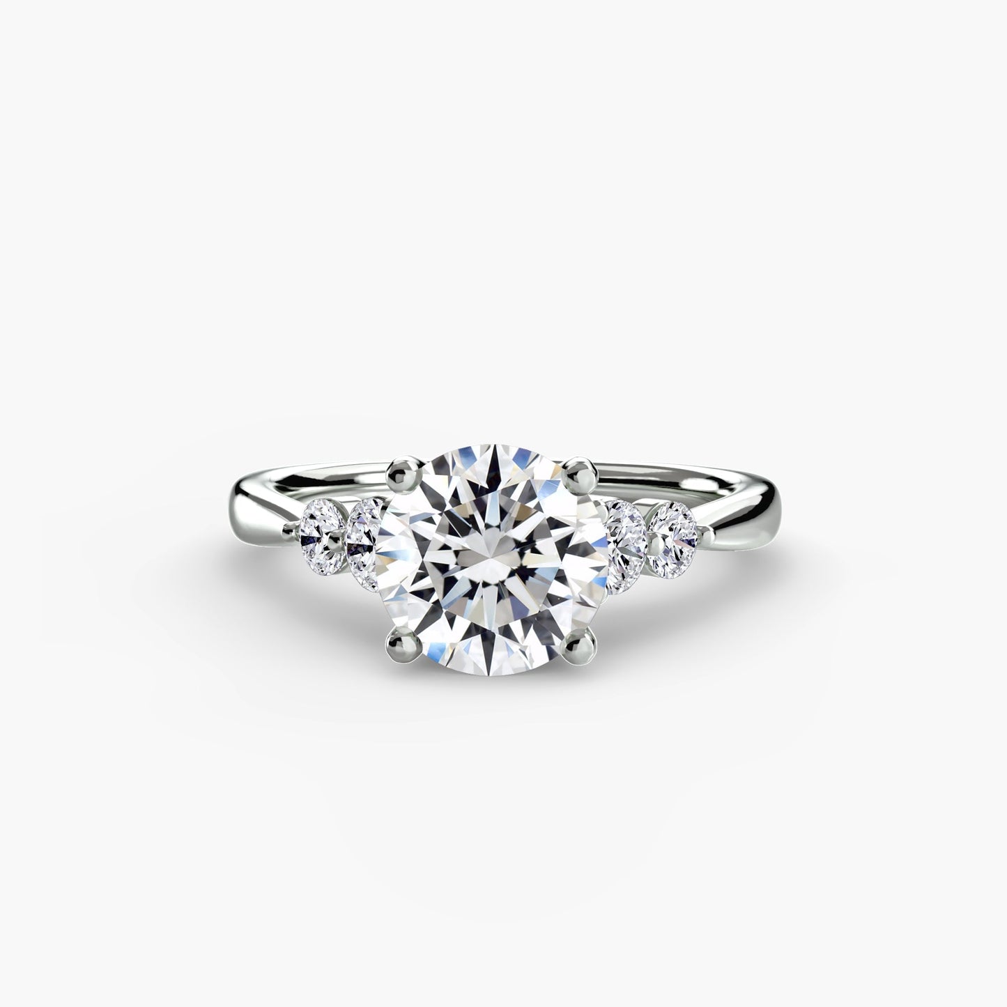solitaire with shoulder accents 2 ag & co jewellery