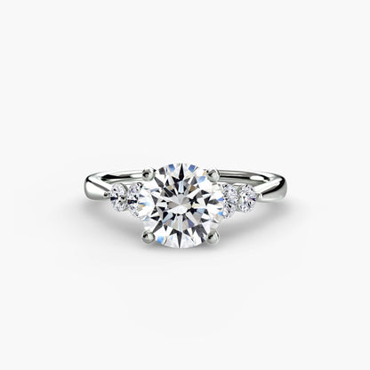 Solitaire with Shoulder Accents 2 AG & CO Jewellery