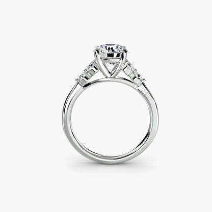 Solitaire with Shoulder Accents 2 AG & CO Jewellery