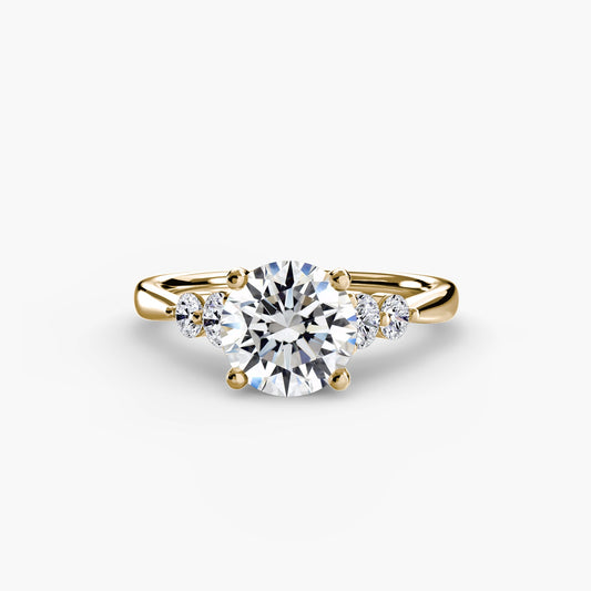 Solitaire with Shoulder Accents 2 AG & CO Jewellery