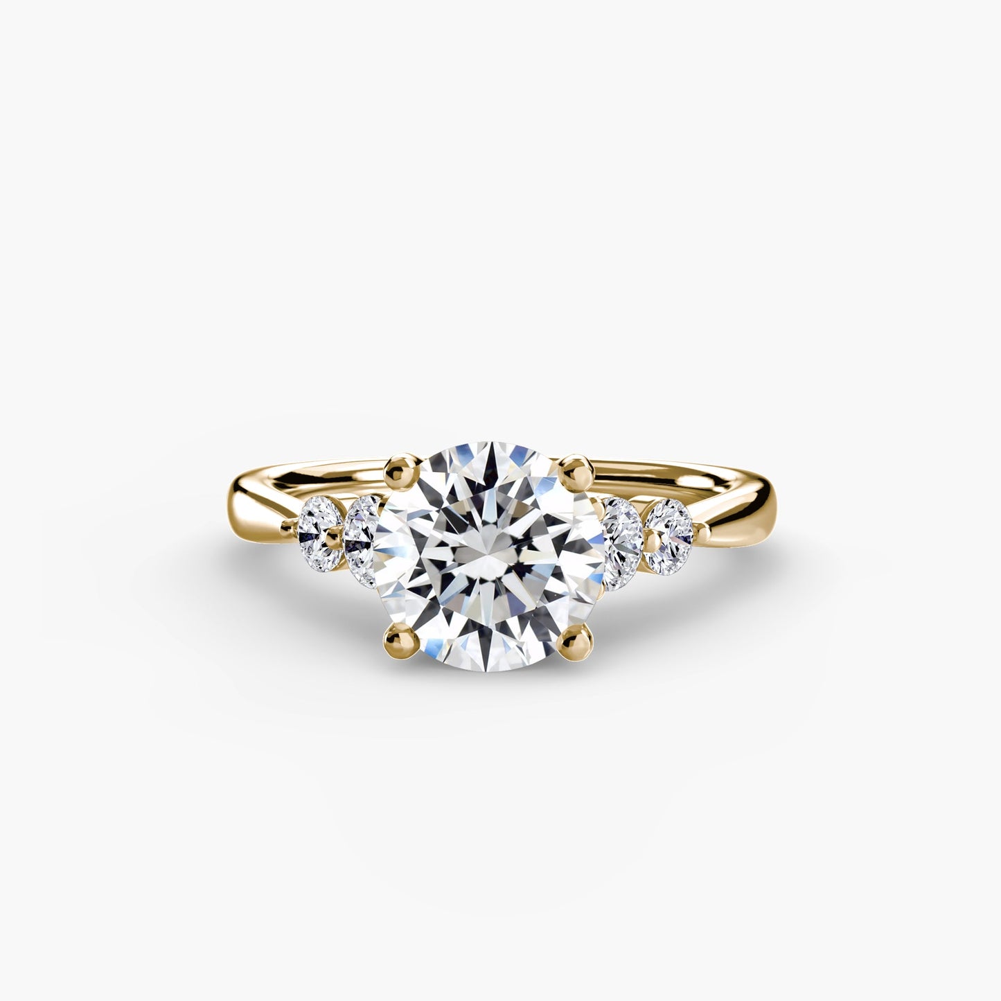 solitaire with shoulder accents 2 ag & co jewellery