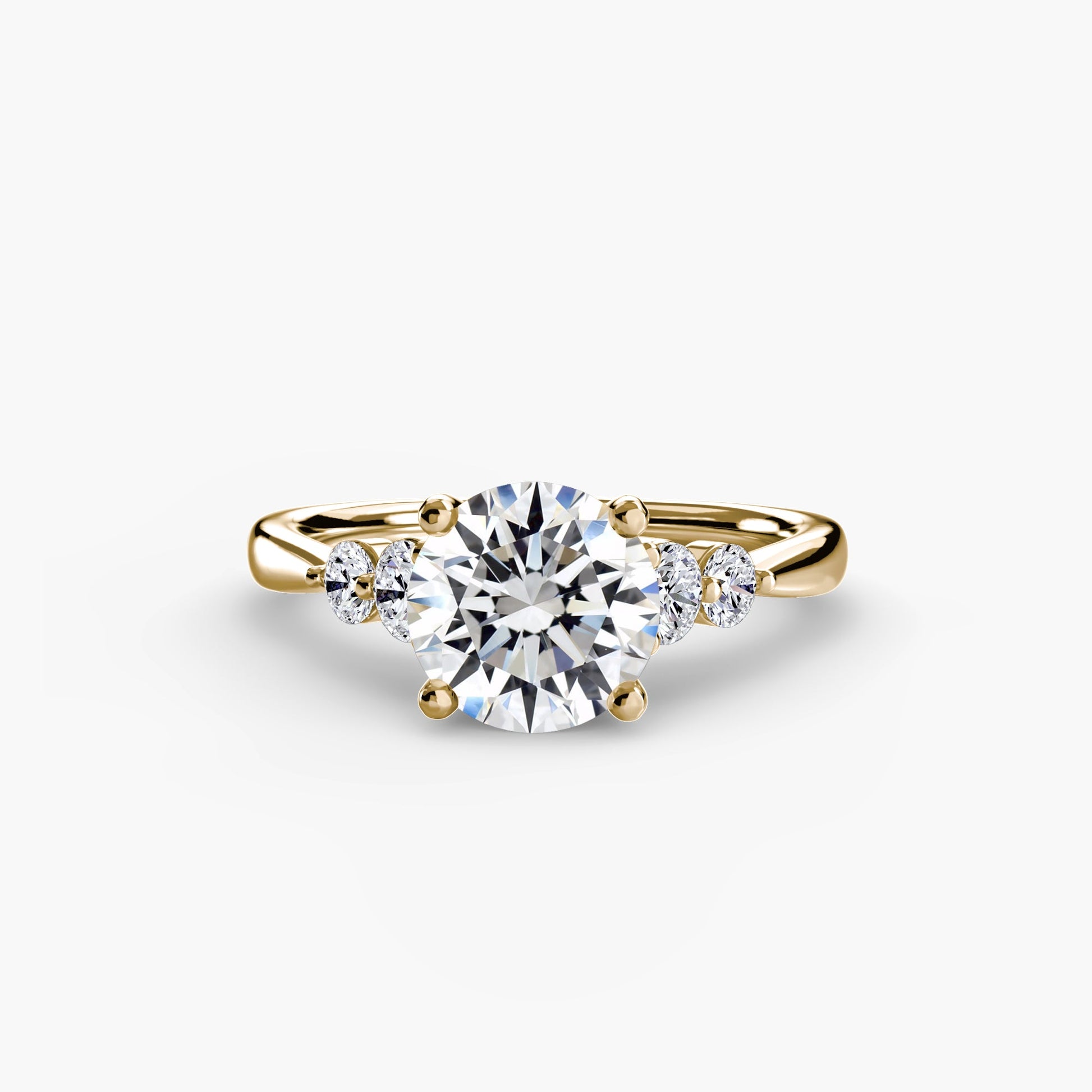 Solitaire with Shoulder Accents 2 AG & CO Jewellery