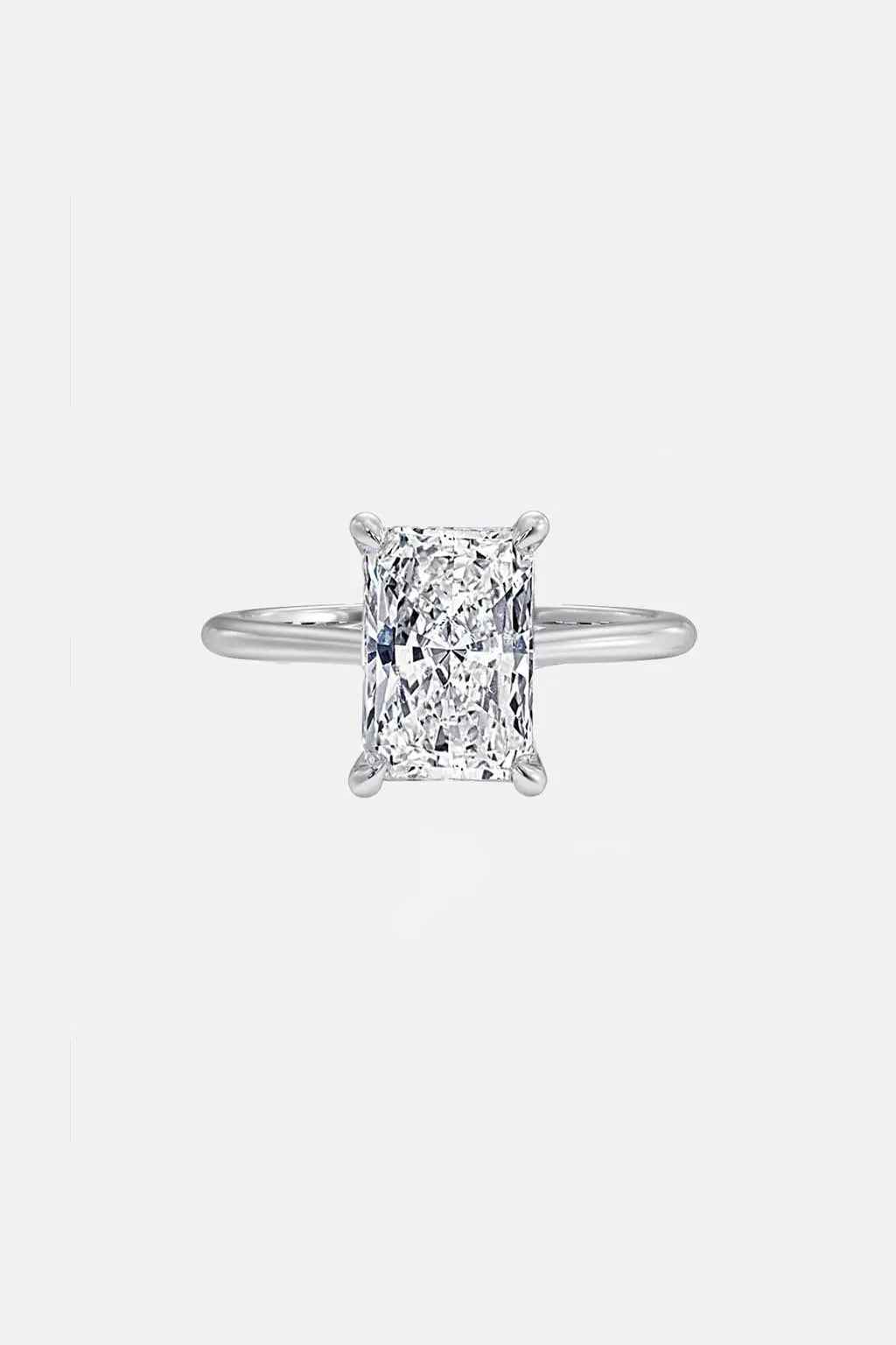 radiant solitaire lab grown diamond engagement ring ag & co jewellery