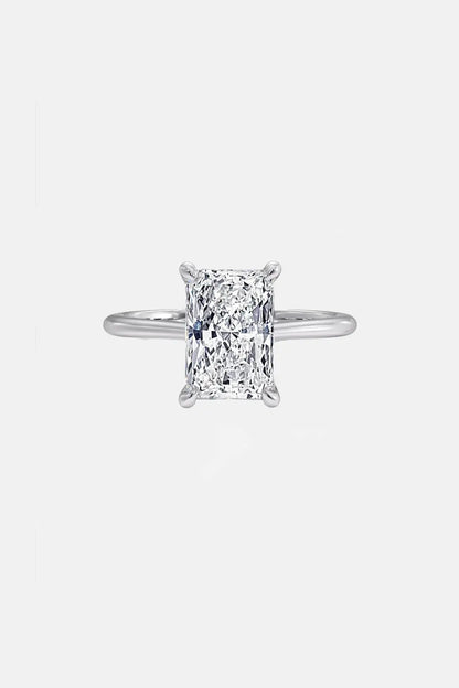 Radiant Solitaire Lab Grown Diamond Engagement Ring AG & CO Jewellery