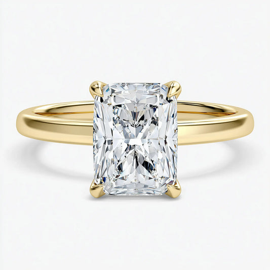 Radiant Solitaire Lab Grown Diamond Engagement Ring AG & CO Jewellery