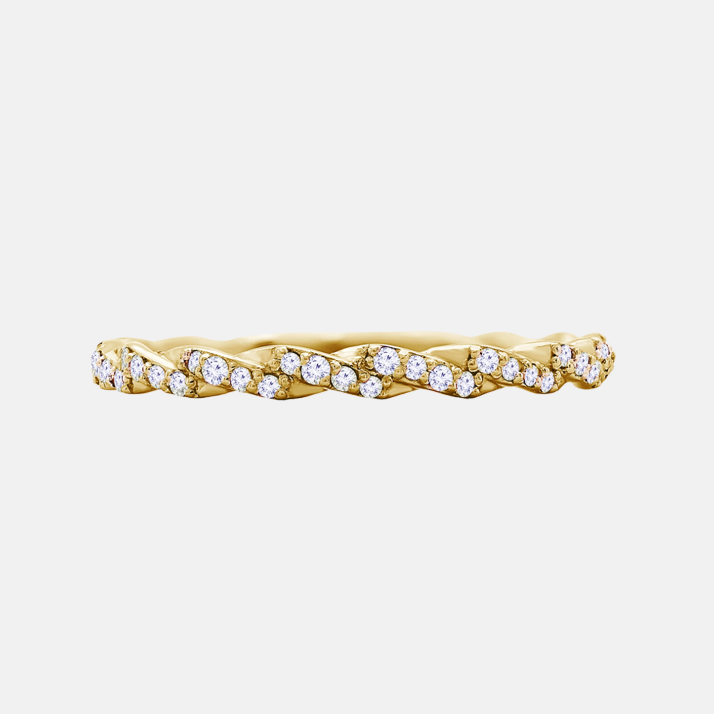 sasha — twisted lab-grown diamond wedding band ag & co jewellery