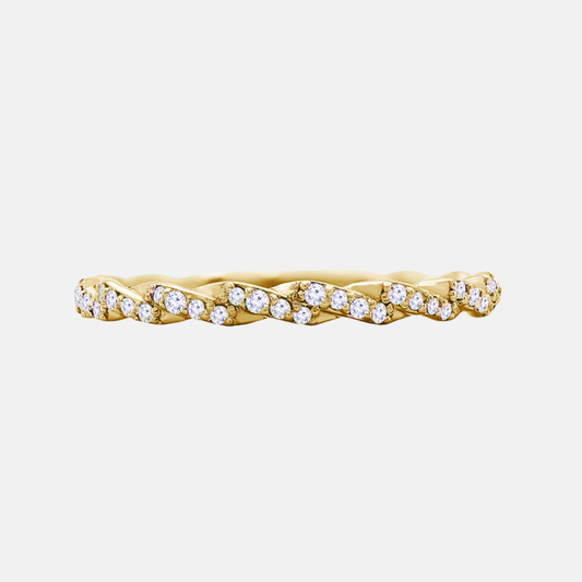 SASHA — Twisted Lab-Grown Diamond Wedding Band AG & CO Jewellery