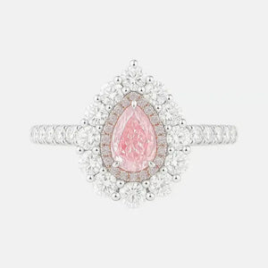 SERAPHINA - Pink Pear Cut Diamond Ring