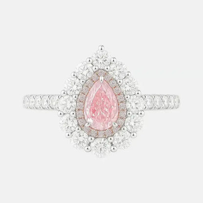 SERAPHINA - Pink Pear Cut Diamond Ring AG & CO Jewellery