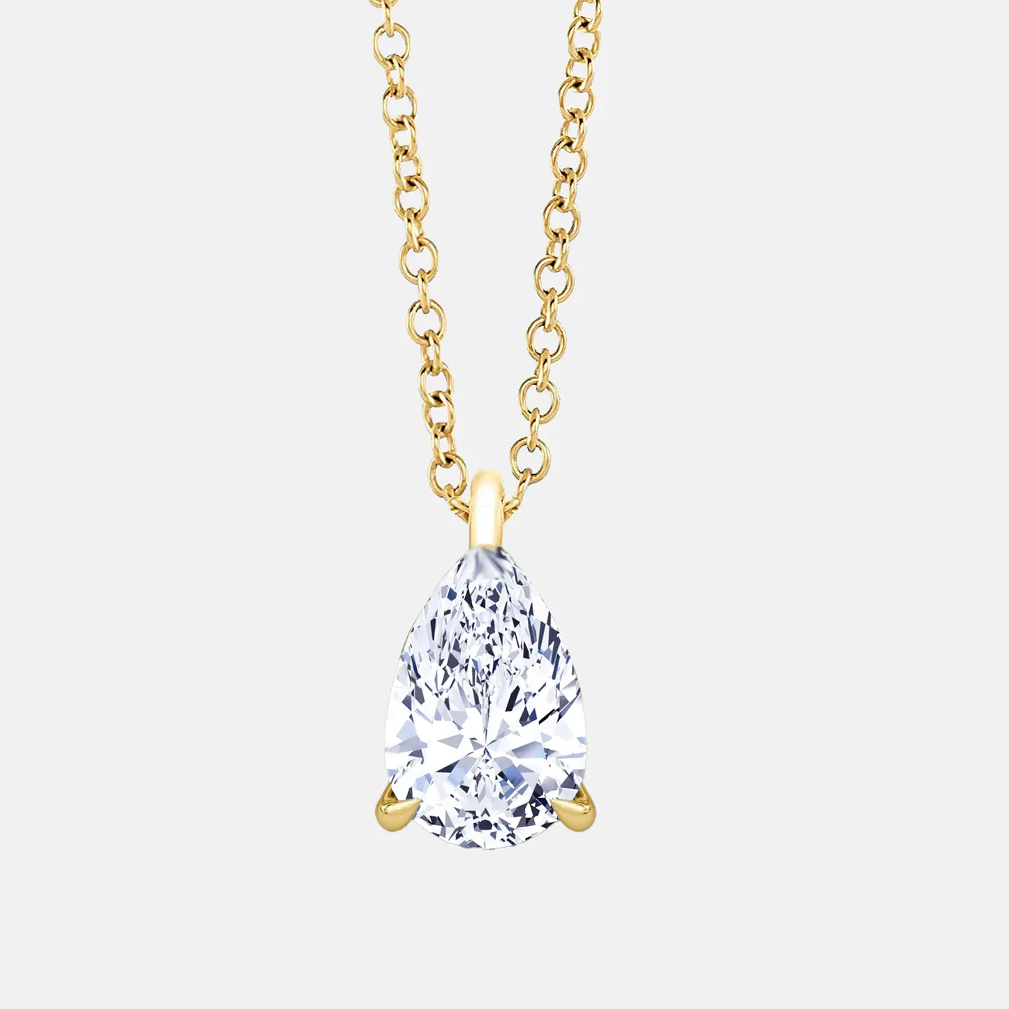 sierra — pear  diamond pendant necklace ag & co jewellery