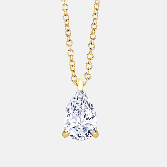 SIERRA — Pear  Diamond Pendant Necklace AG & CO Jewellery