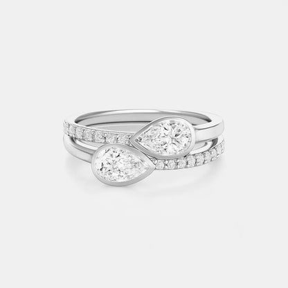 SOLSTICE– Double Pear Toi et Moi AG & CO Jewellery
