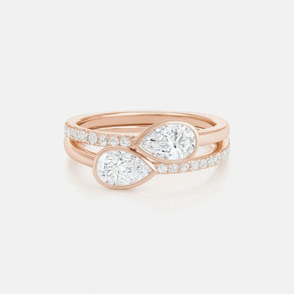 SOLSTICE– Double Pear Toi et Moi AG & CO Jewellery