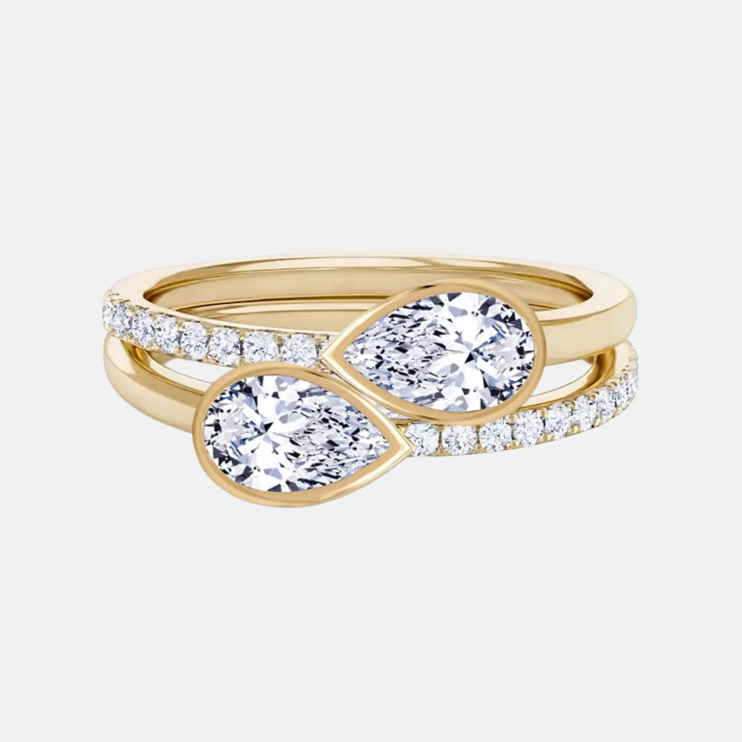 solstice– double pear toi et moi ag & co jewellery