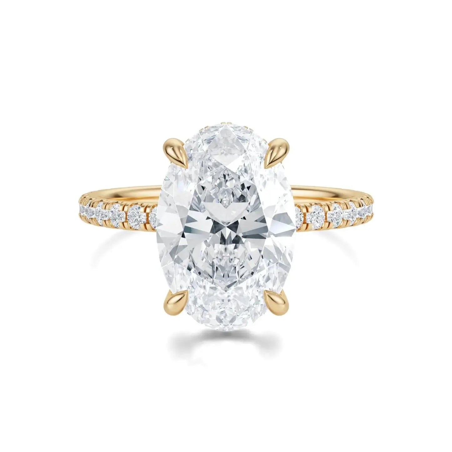 sophie oval hidden halo pavé engagement ring ag & co jewellery