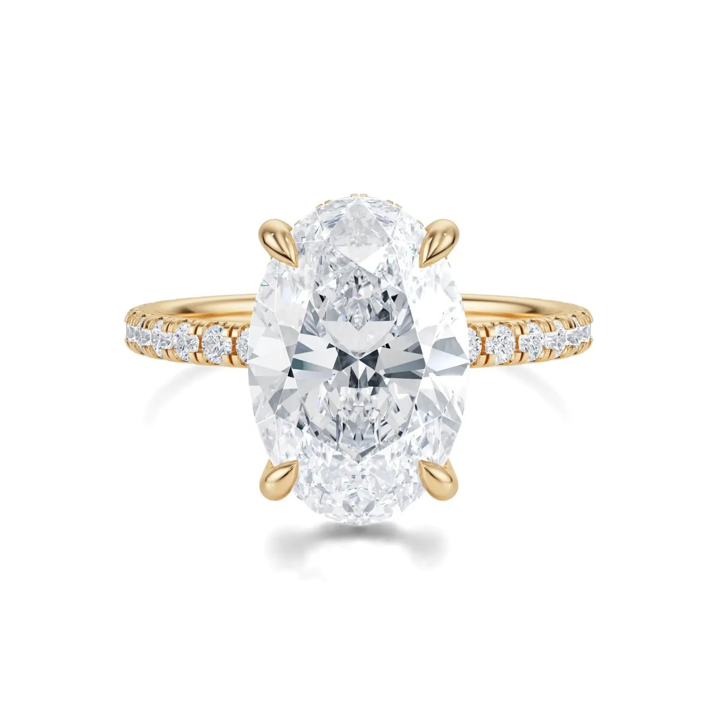 sophie oval hidden halo pavé engagement ring ag & co jewellery