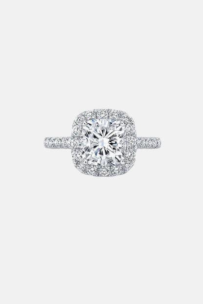 Serena - Cushion Cut Halo Lab Grown Diamond Engagement Ring - 18K White Gold AG & CO Jewellery
