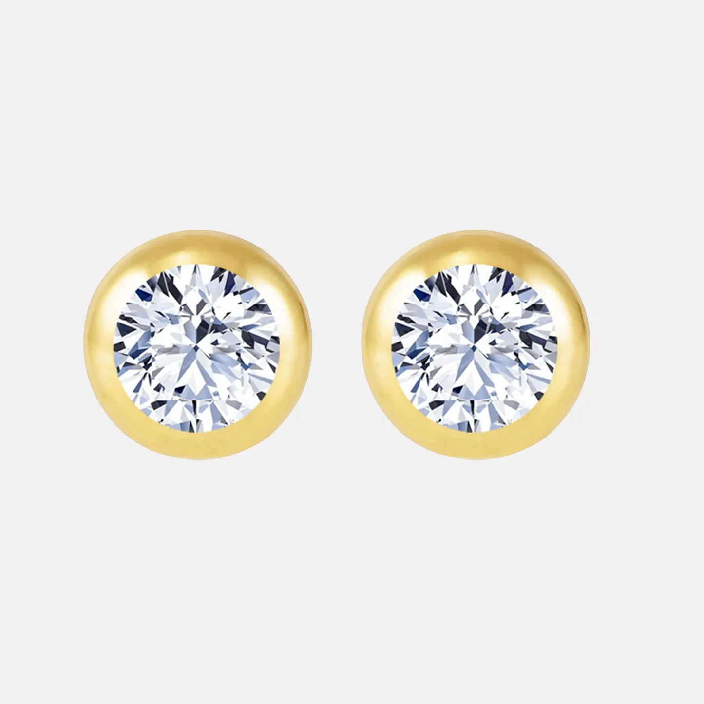 sphere diamond stud earrings 8mm ag & co jewellery