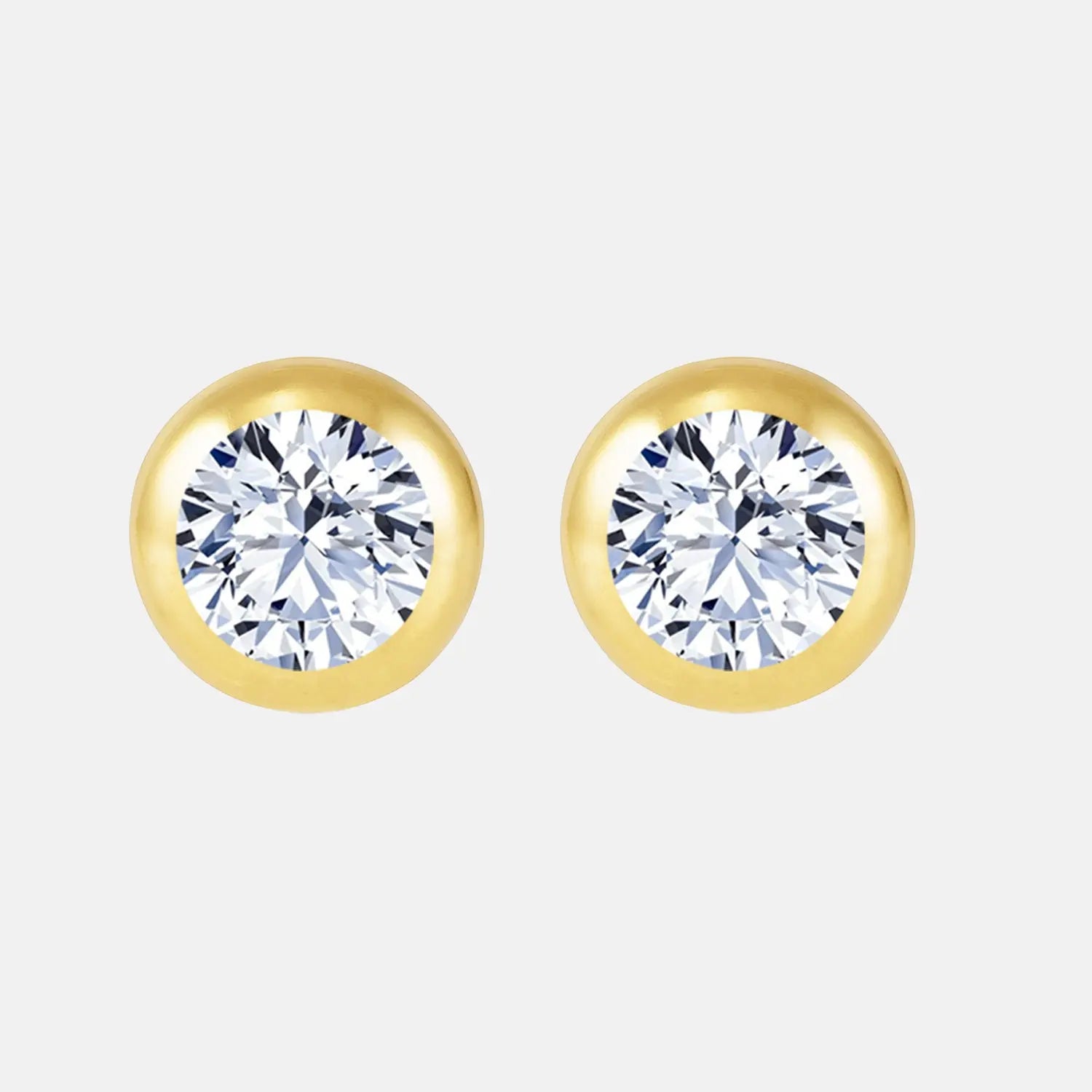 Sphere Diamond Stud Earrings 8mm AG & CO Jewellery